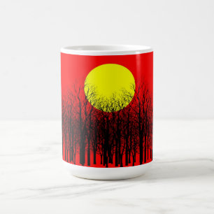 Caneca De Café Red Sunset Mugs