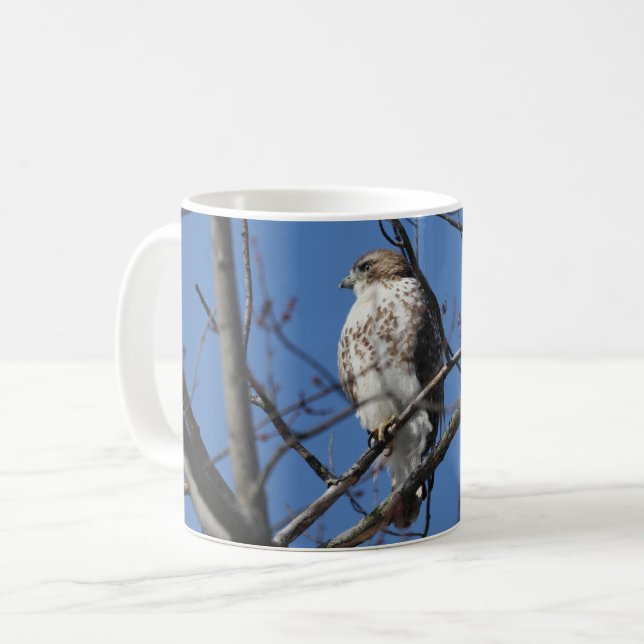 Caneca De Café Red Tail Hawk (Frente Esquerda)