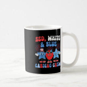 Caneca De Café Red White Blue Cardiology Cath Lab 4t
