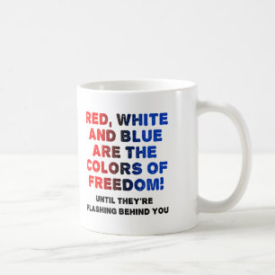 Caneca De Café Red White e Blue Funny Mug