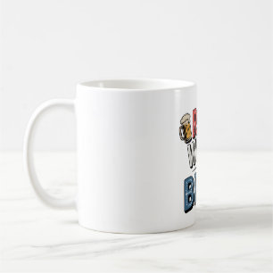 Caneca De Café Red White e Brew Beer Torçam Arte