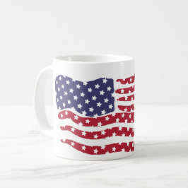 Caneca De Café Red White Flag Design Coffee Mug