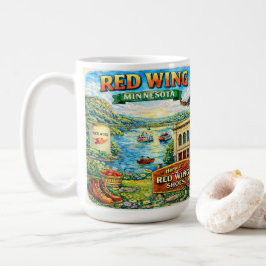 Caneca De Café Red Wing, Minnesota Souvenir Gift Latte Mug