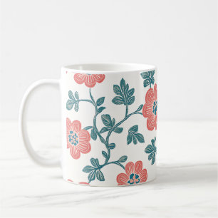 Caneca De Café Red Zinnias