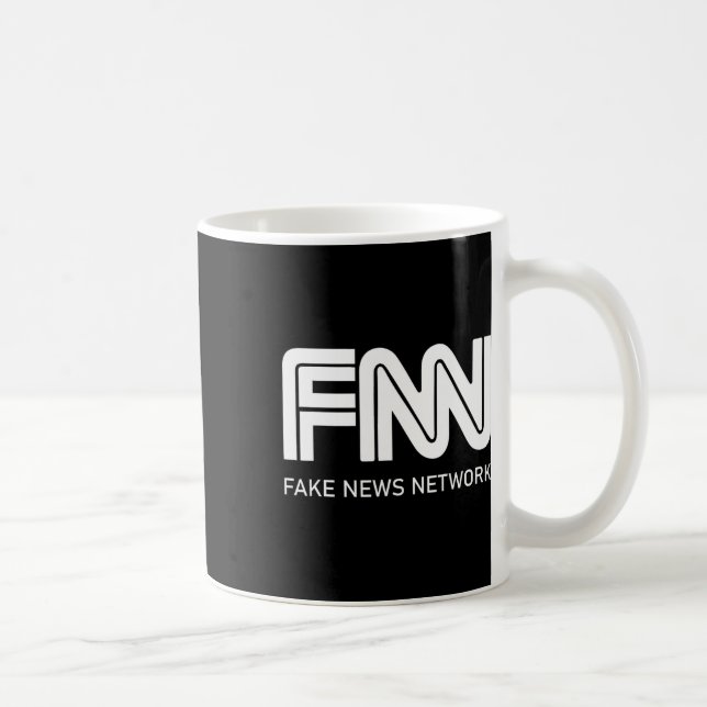 Caneca De Café Rede de Notícias Falsas Fnn Trump (Direita)