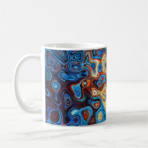 Caneca De Café Redemoinhos coloridos