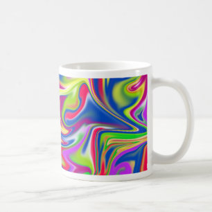 Caneca De Café "Redemoinhos Doces: O Delírio da Bolha de Goma"