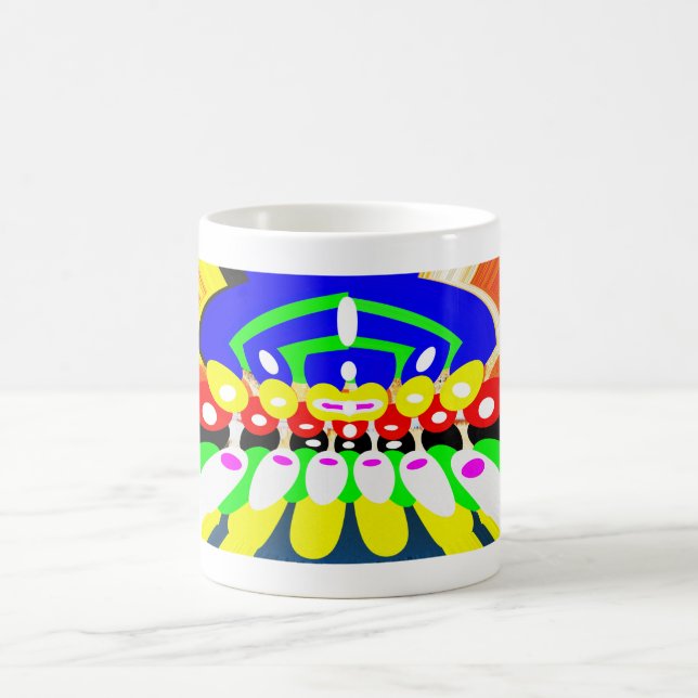 Caneca De Café Redes arte (Centro)