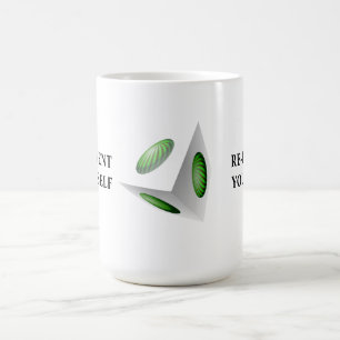 Caneca De Café Redesenhe-se Design 3D