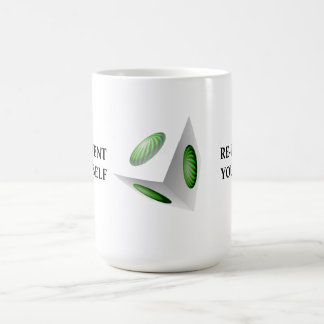 Caneca De Café Redesenhe-se Design 3D