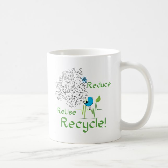 Caneca De Café Reduzir aves (Direita)