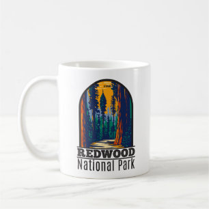 Caneca De Café Redwood National Park California Vintage
