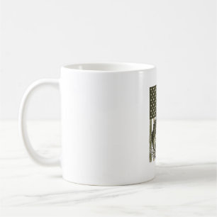 Caneca De Café Reel Cool Dad Bass Fishing Flag Vector Design_1