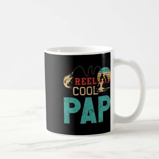 Caneca De Café Reel Cool Pap Fishing Father’s Day Gift For Fisher (Direita)