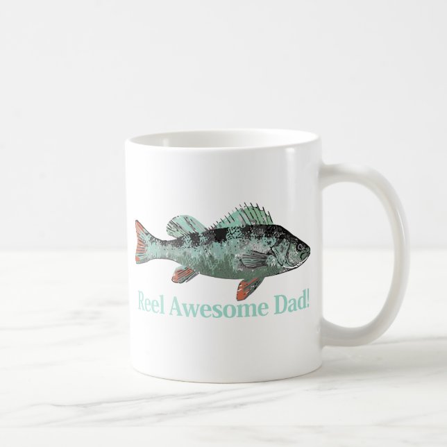 Caneca De Café Reel incríveis Pais Diversão Citação do Pai (Direita)