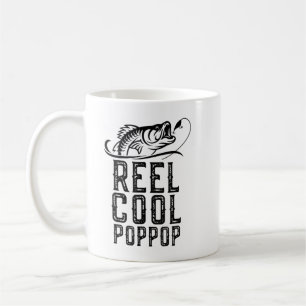 Caneca De Café Reel Legal Pop-Pop a Pescar Vovô Engraçado Pop T-S