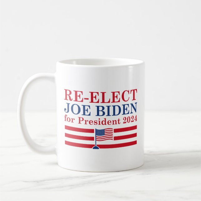 Caneca De Café Reeleger Biden 2024 (Esquerda)