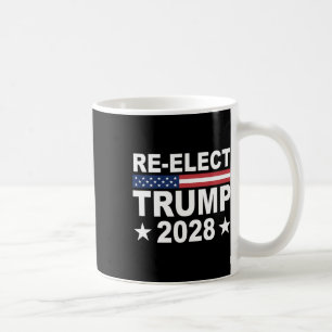 Caneca De Café Reeleger Donald Trump 2028 Eleição Republicana EUA