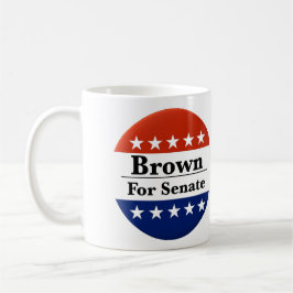 Caneca De Café Reeleita Sherrod Brown para o Senado dos EUA 2024