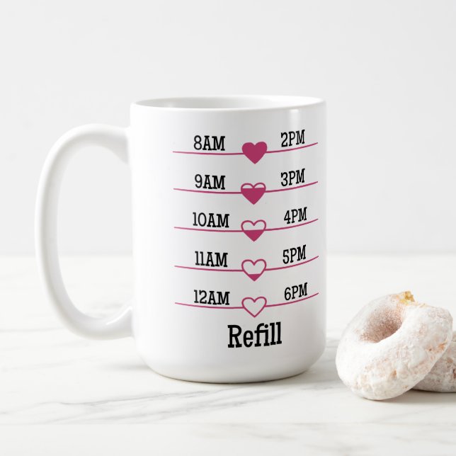 Caneca De Café Refill Chart (Com Donut)