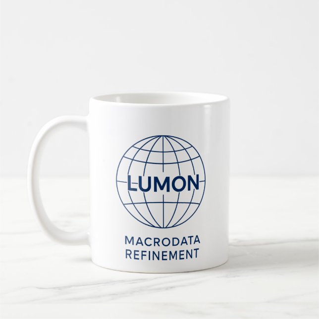Caneca De Café Refinamento de Macrodados de Lumon (Esquerda)