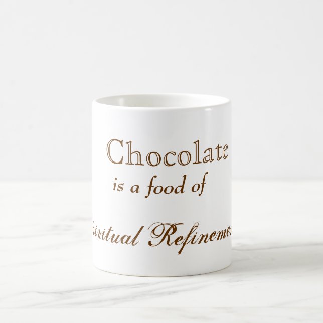 Caneca De Café Refinamento do espiritual do chocolate (Centro)