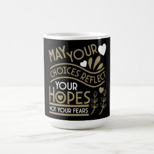 Caneca De Café Refletir a Motivação de Esperanças