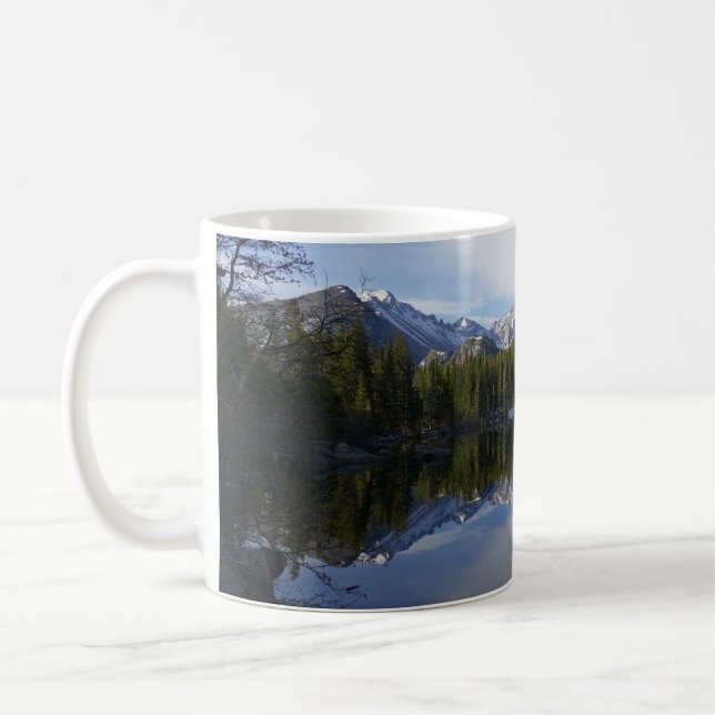 Caneca De Café Reflexo do Bear Lake II (Esquerda)