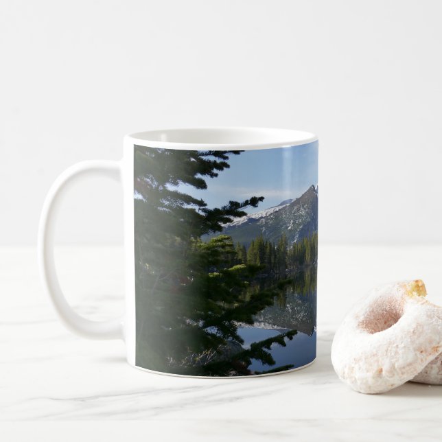 Caneca De Café Reflexo do Bear Lake III (Com Donut)