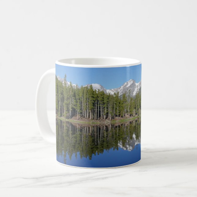 Caneca De Café Reflexo do Sprague Lake (Frente Esquerda)