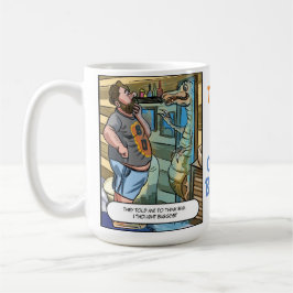 Caneca De Café Reflexo do T-Rex: Pense Grande e Morde Maior