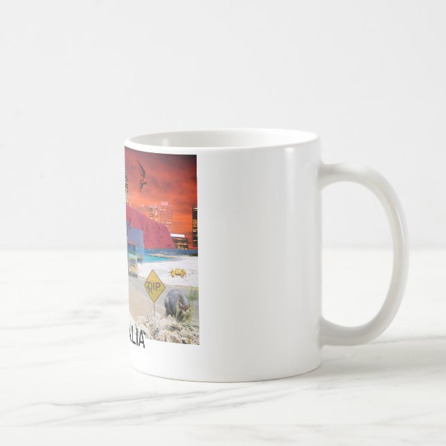Caneca De Café REFLEXÕES da rocha    da onça ULURU Ayers (Direita)