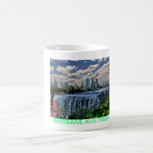 Caneca De Café REFLEXÕES de cachoeiras do rio da onça Brisbane