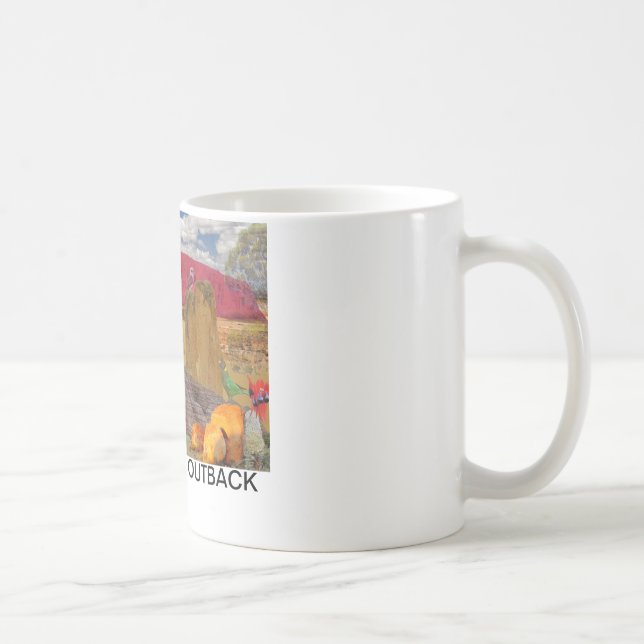 Caneca De Café REFLEXÕES do interior    do australiano da onça (Direita)