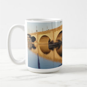 Caneca De Café Reflexões sobre a Ponte de Londres, Lago Havasu