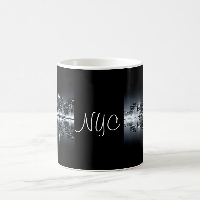 Caneca De Café reflexos da cidade de Nova York (Centro)