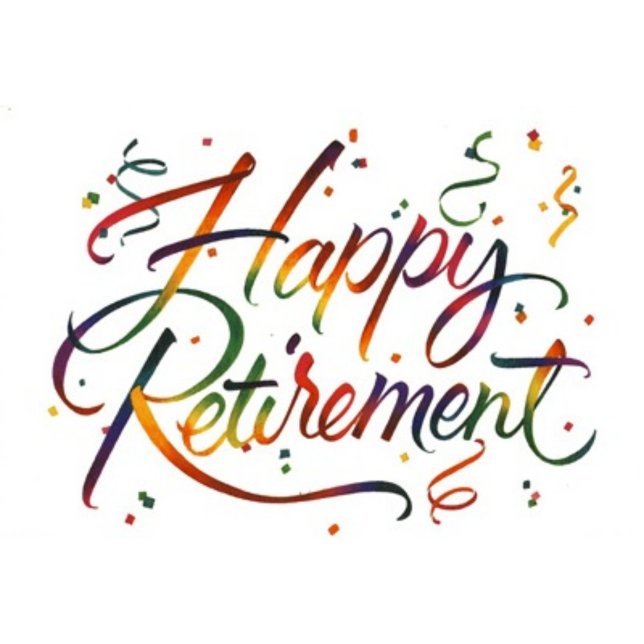 Caneca De Café Reforma Feliz (Watercolor painting of the words "Happy Retirement" in a colorful, festive style!)