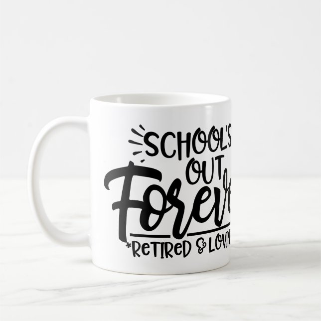 Caneca De Café Reforma Personalizada de Professores "Escolar Fora (Esquerda)