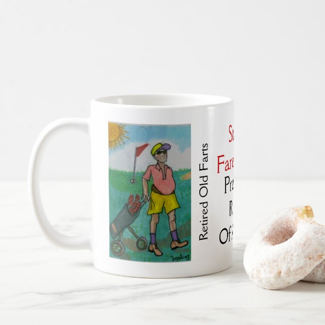 Caneca De Café "Reformado Velho Fart" — Copa Pessoal do President (Com Donut)
