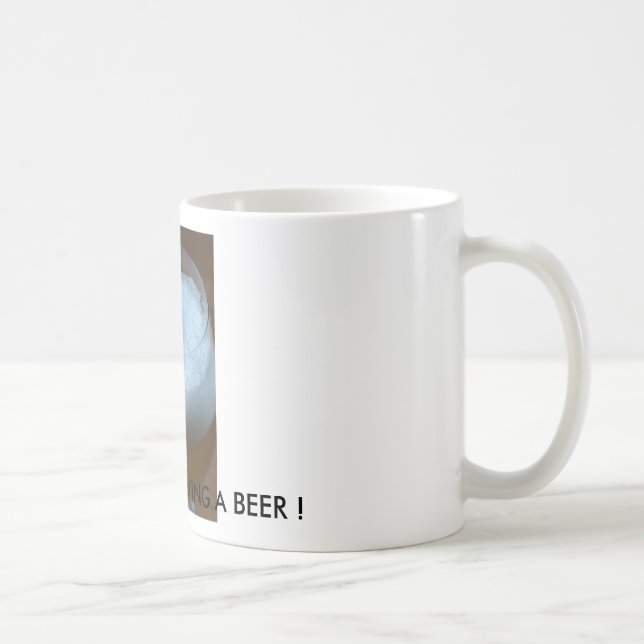 Caneca De Café Refrescar, eu PREFERENCIALMENTE ESTARIA COMENDO (Direita)