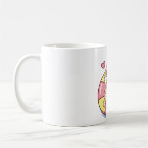Caneca De Café Refrigeração De Coelho Bonito Em Víblias De Verão 