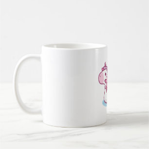 Caneca De Café Refrigeração Por Axolotl Em Piscina Unicorn Drinki