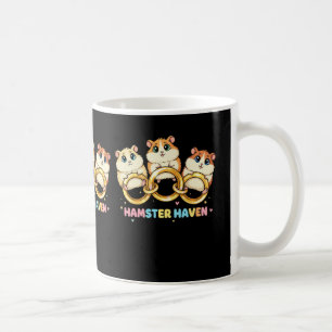Caneca De Café Refúgio de Hamster Design de Anel Fofo