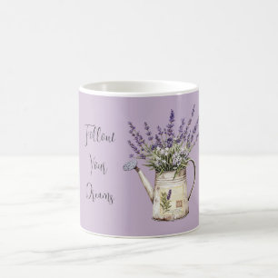 Caneca De Café Regador de Flores de Lavanda