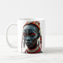 Regal African Tribal Beauty Mug | Afrocêntrico