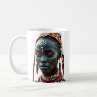 Caneca De Café Regal African Tribal Beauty Mug | Afrocêntrico