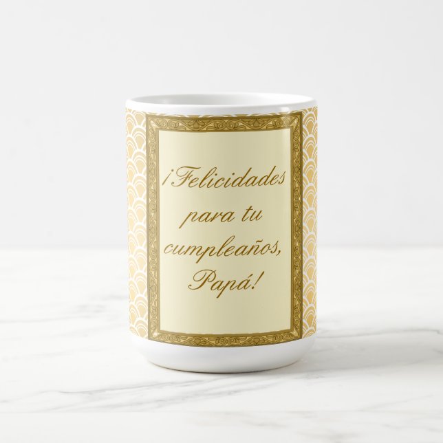 Caneca De Café regalo cumpleaños padre personalizable (Centro)
