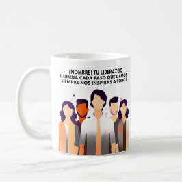 CANECA DE CAFÉ REGALO PERSONALIZADO(NOMBRE)LIDERAZGO INSPIRA