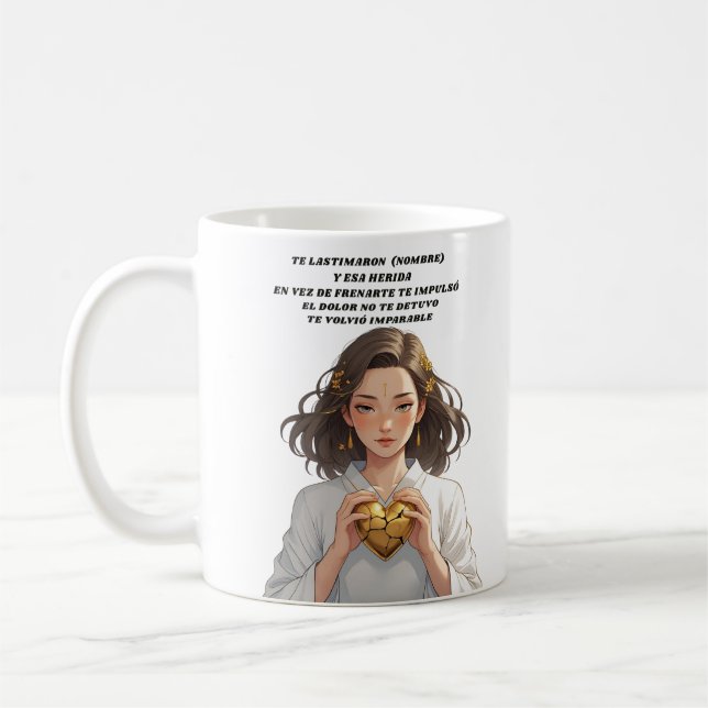 CANECA DE CAFÉ REGALO PERSONALIZADO(NOMBRE)MEME TRANSFORMACIÓN (Esquerda)