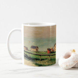 Caneca De Café Regata em Villerville por Gustave Caillebotte
